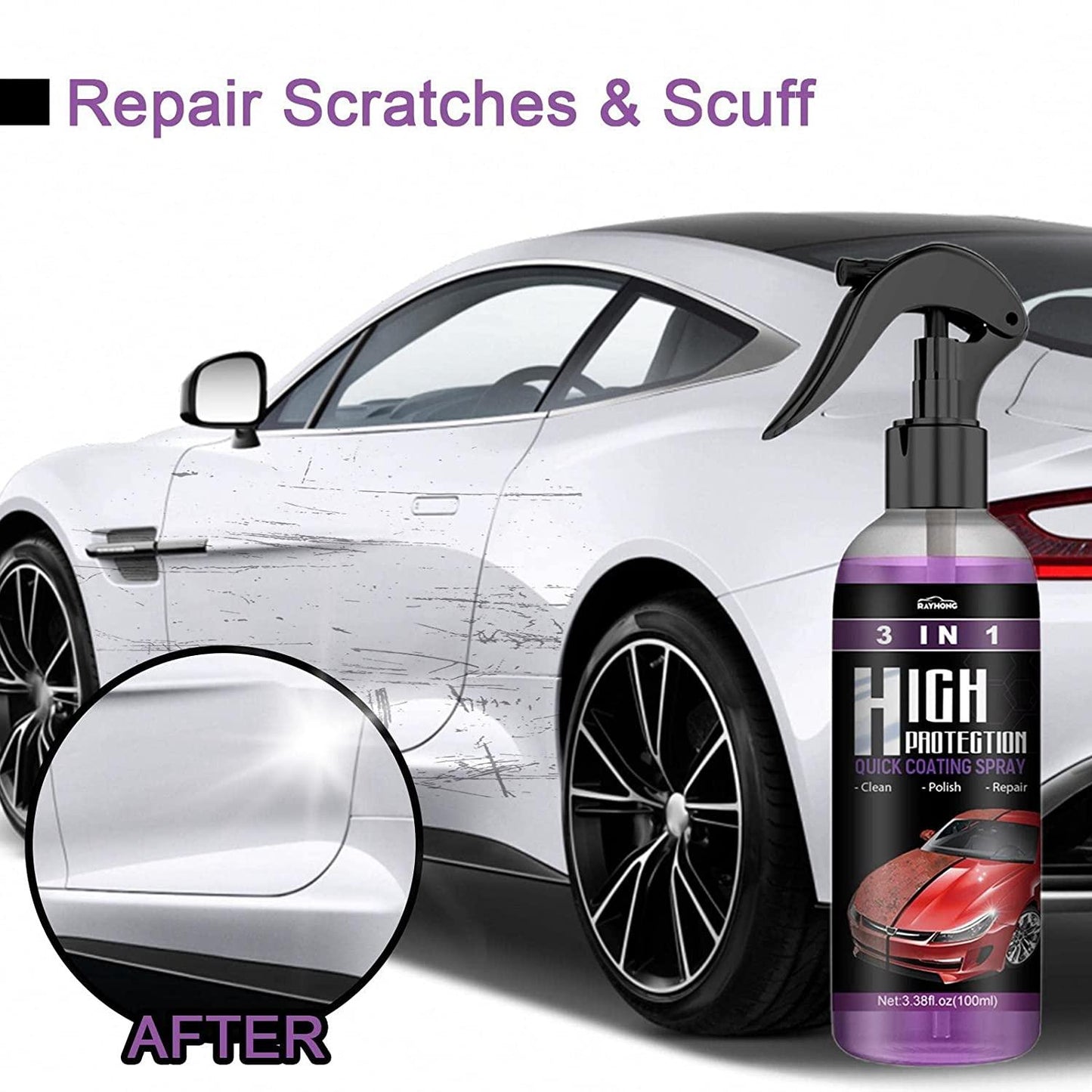 ProShield™ 3-in-1 Nano Ceramic Coating & Scratch Remover (Pack of 2)