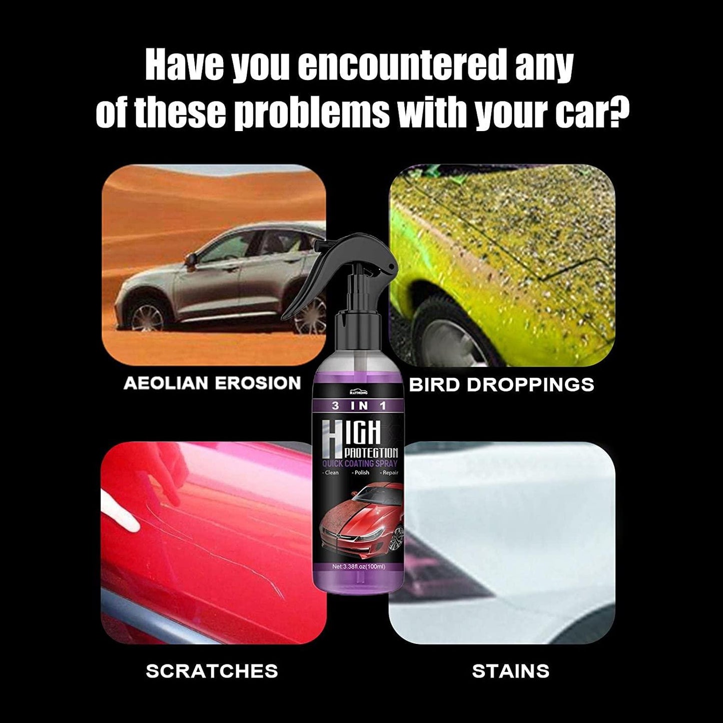 ProShield™ 3-in-1 Nano Ceramic Coating & Scratch Remover (Pack of 2)