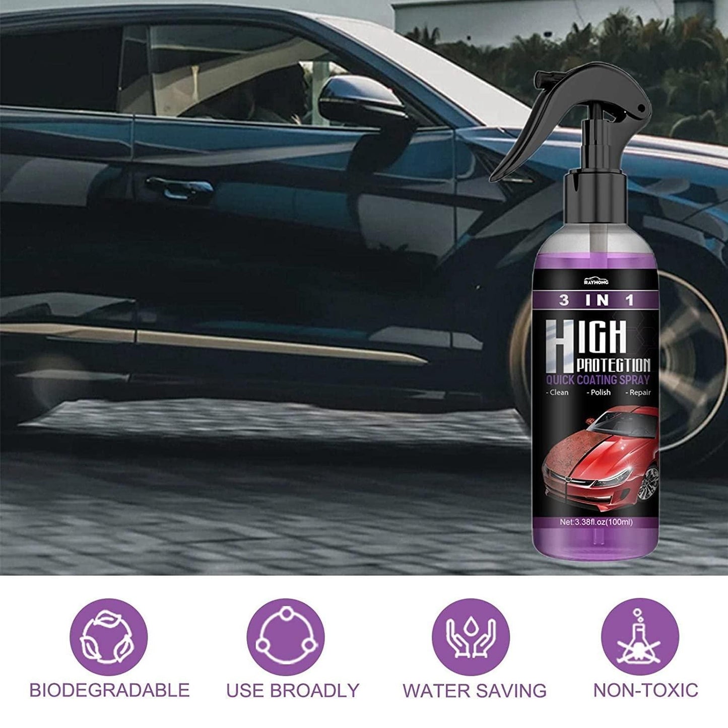 ProShield™ 3-in-1 Nano Ceramic Coating & Scratch Remover (Pack of 2)